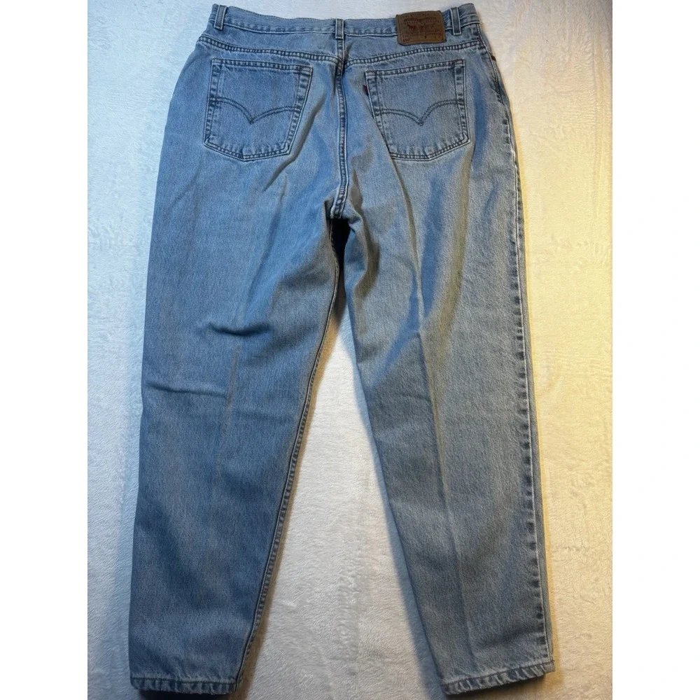 Vintage Levi's‎ 550 Relaxed Fit Jeans 20 W S Light Wash Tapered Leg  Made in USA